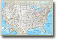 US Politcal Wall Map