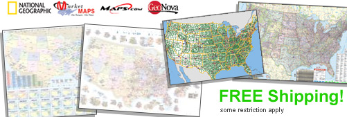 World's largest selection of Other USA Wall Maps