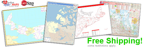 World's largest selection of Prince Edward Island Wall Maps
