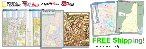 World's largest selection of New Hampshire Wall Maps