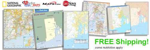 World's largest selection of Rhode Island Wall Maps