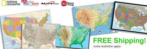 World's largest selection of USA Wall Maps