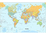 Classic World Wall Map from GeoNova