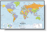 World Deluxe Political Wall Map