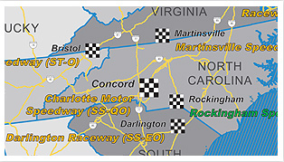 racetracks map