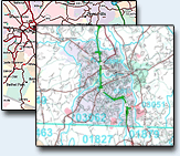 Premium Style Wall Map Example