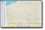 Basic Style State Zip Code Wall Maps