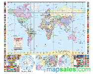 Educational State Wall Maps