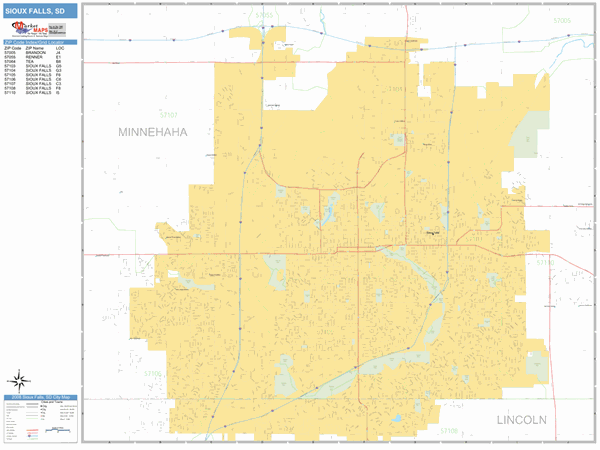 Sioux Falls Zip Code Map Maping Resources