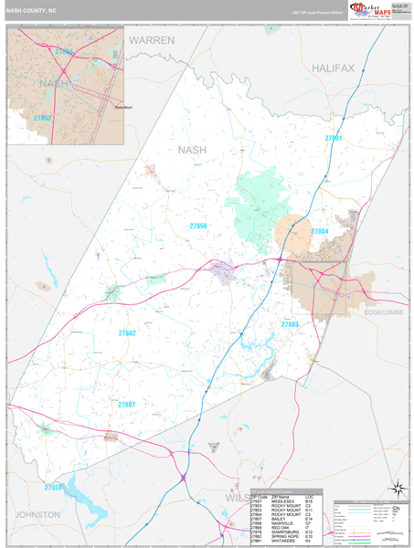 Nash County Nc Wall Map Premium Style By Marketmaps Nash County Nc Wall Map Premium Style By Marketmaps
