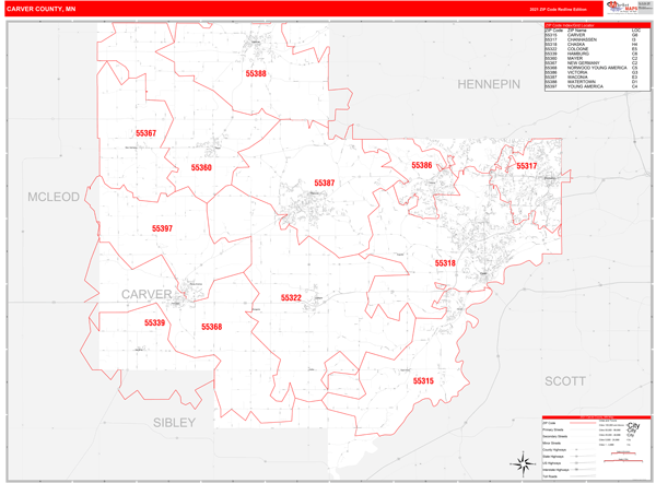 Minnesota Hennepin County Zip Code Map: Software Free Download - tokyointer