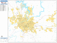 Tuscaloosa Wall Map by MarketMAPS