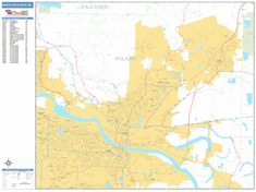 North Little Rock Wall Map by MarketMAPS