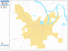 Pine Bluff Wall Map by MarketMAPS