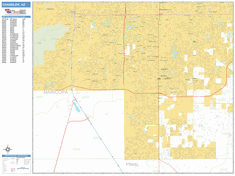 Chandler Zip Code Wall Map by MarketMAPS