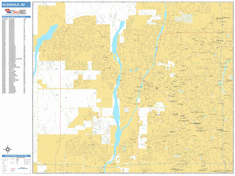 Glendale Zip Code Wall Map by MarketMAPS