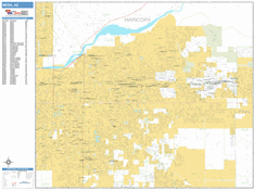 Mesa Zip Code Wall Map by MarketMAPS