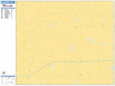 Alhambra Zip Code Wall Map by MarketMAPS