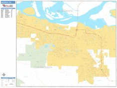 Antioch Wall Map by MarketMAPS