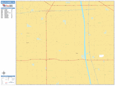 Bellflower Zip Code Wall Map by MarketMAPS