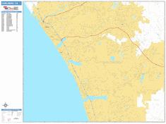 Carlsbad Zip Code Wall Map by MarketMAPS