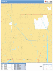 Carson Wall Map by MarketMAPS