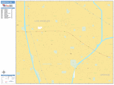 Cerritos Zip Code Wall Map by MarketMAPS