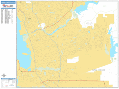 Chula Vista Wall Map by MarketMAPS