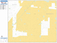 Citrus Heights Zip Code Wall Map by MarketMAPS