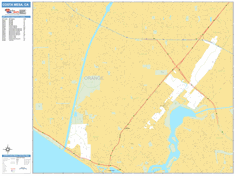 Costa Mesa Wall Map by MarketMAPS