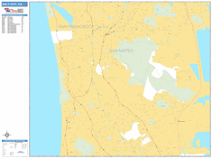 Daly City Wall Map by MarketMAPS