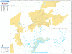 Fairfield Zip Code Wall Map by MarketMAPS