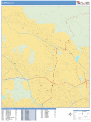 Glendale Zip Code Wall Map by MarketMAPS