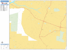 Hacienda Heights Zip Code Wall Map by MarketMAPS