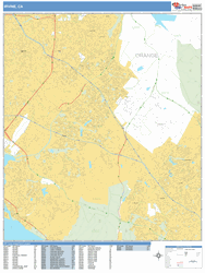 Irvine Wall Map by MarketMAPS
