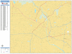 Los Angeles Wall Map by MarketMAPS