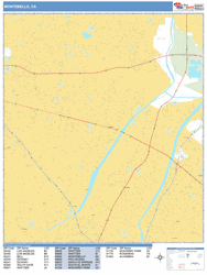 Montebello Wall Map by MarketMAPS