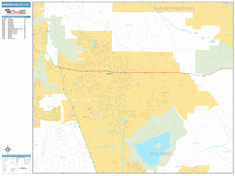 Moreno Valley Zip Code Wall Map by MarketMAPS