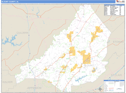 Blount Wall Map by MarketMAPS