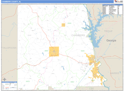 Chambers Wall Map by MarketMAPS