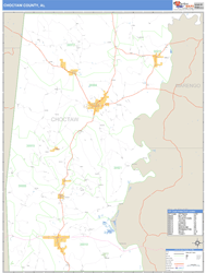 Choctaw Wall Map by MarketMAPS