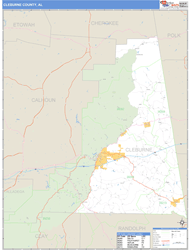 Cleburne Wall Map by MarketMAPS