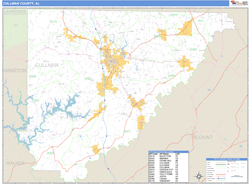 Cullman Wall Map by MarketMAPS