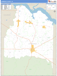 Lawrence Wall Map by MarketMAPS