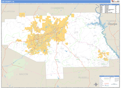 Lee Wall Map by MarketMAPS