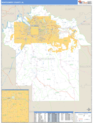 Montgomery Wall Map by MarketMAPS