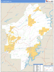 St. Clair Wall Map by MarketMAPS