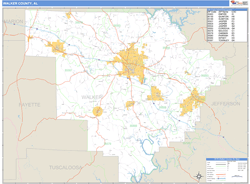 Walker Wall Map by MarketMAPS