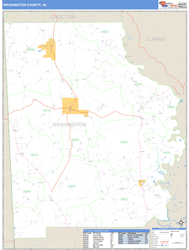 Washington Wall Map by MarketMAPS
