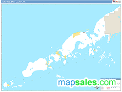 Aleutians East Wall Map by MarketMAPS